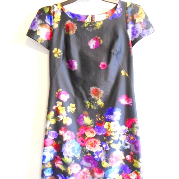 Milly Dresses & Skirts - Milly Black Floral Classic Sheath Dress  size 2